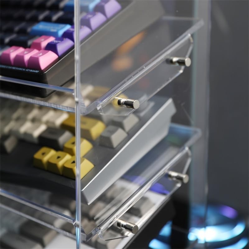 Bright Stone Acrylic Keyboard Display Stand,Mechanical Storage Clear