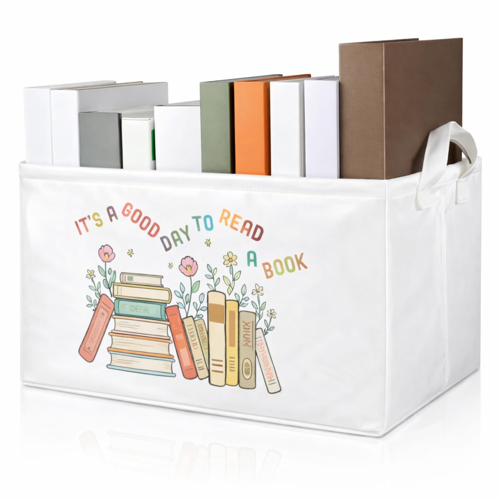 Good Day To Read Book Storage Basket To Be Read Bin Bookish Bookworm Gift