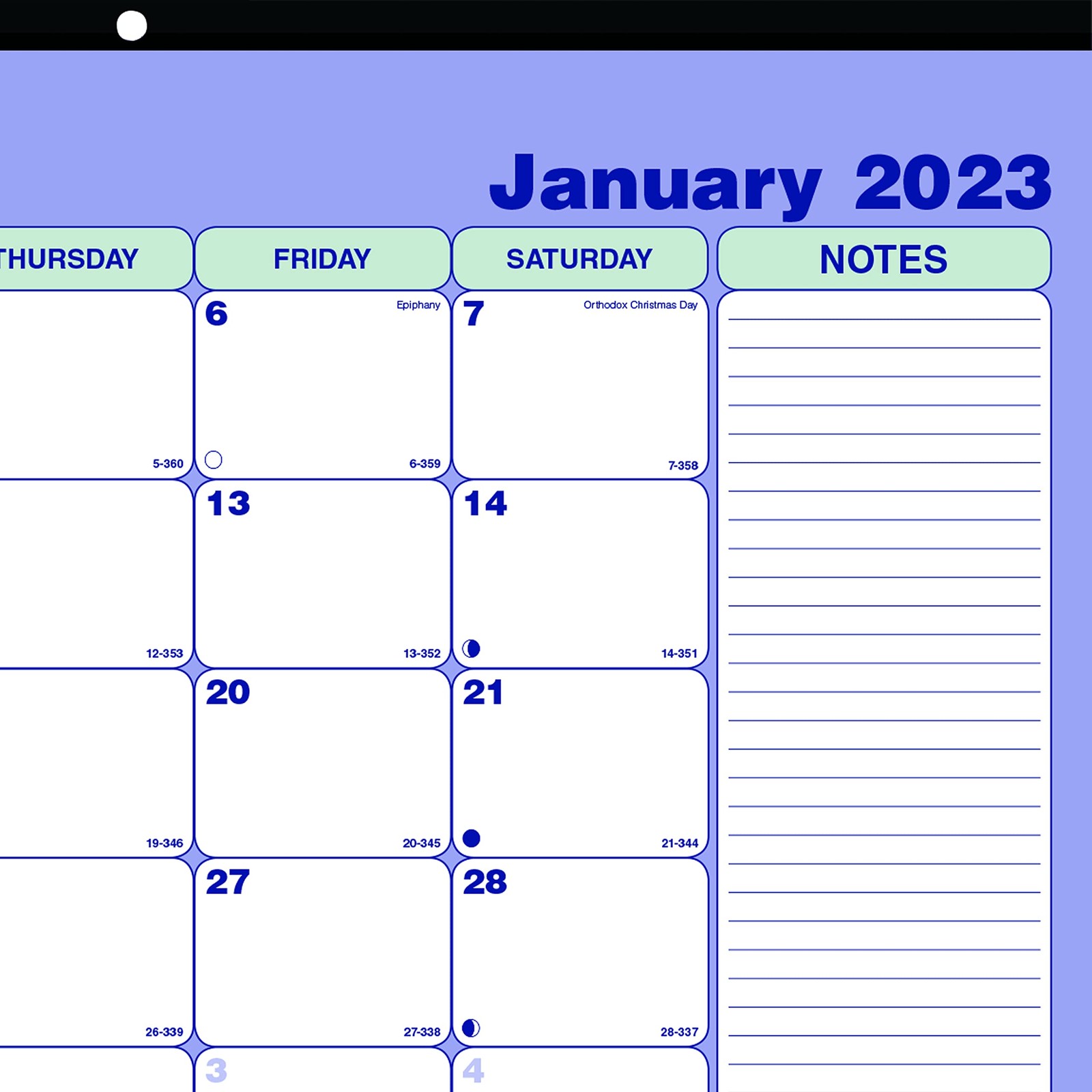 Brownline 2023 Monthly Desk Pad Calendar, 12 17.8″W x 10.9″H, Blue/White