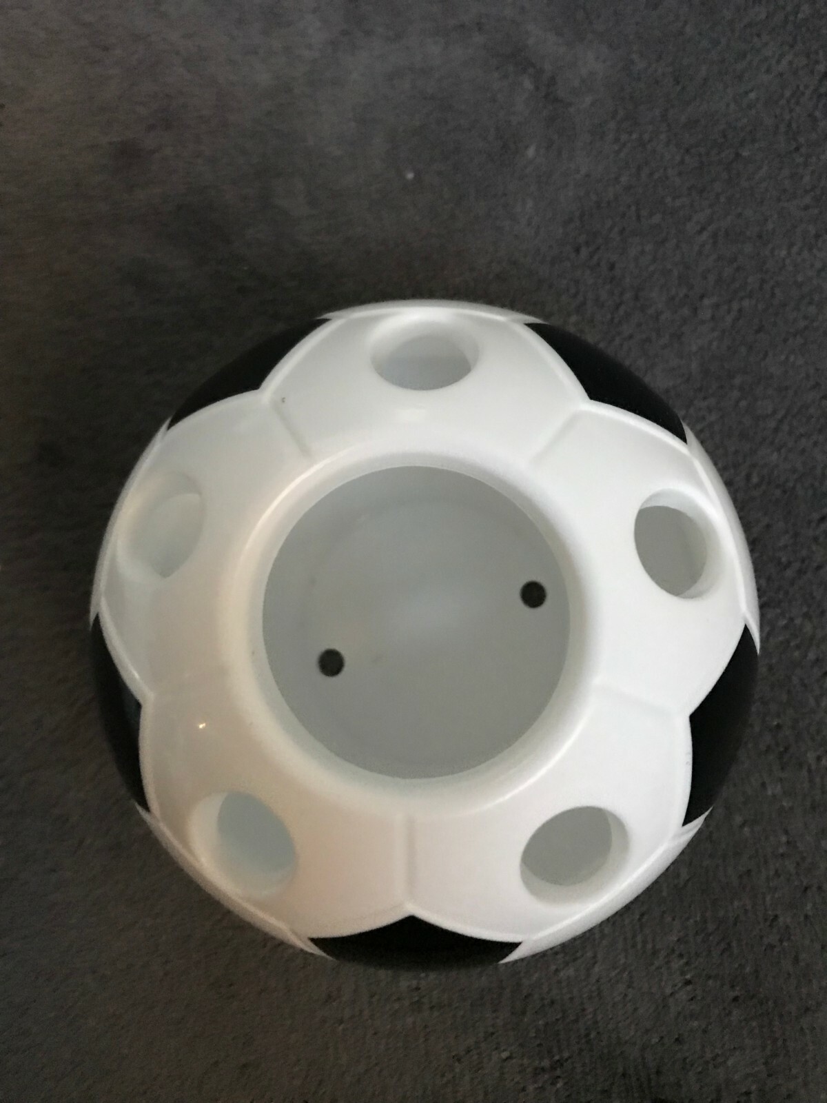 Best Brands Black &White Lightweight Easy To Clean Soccer Ball Pencil Cup Holder