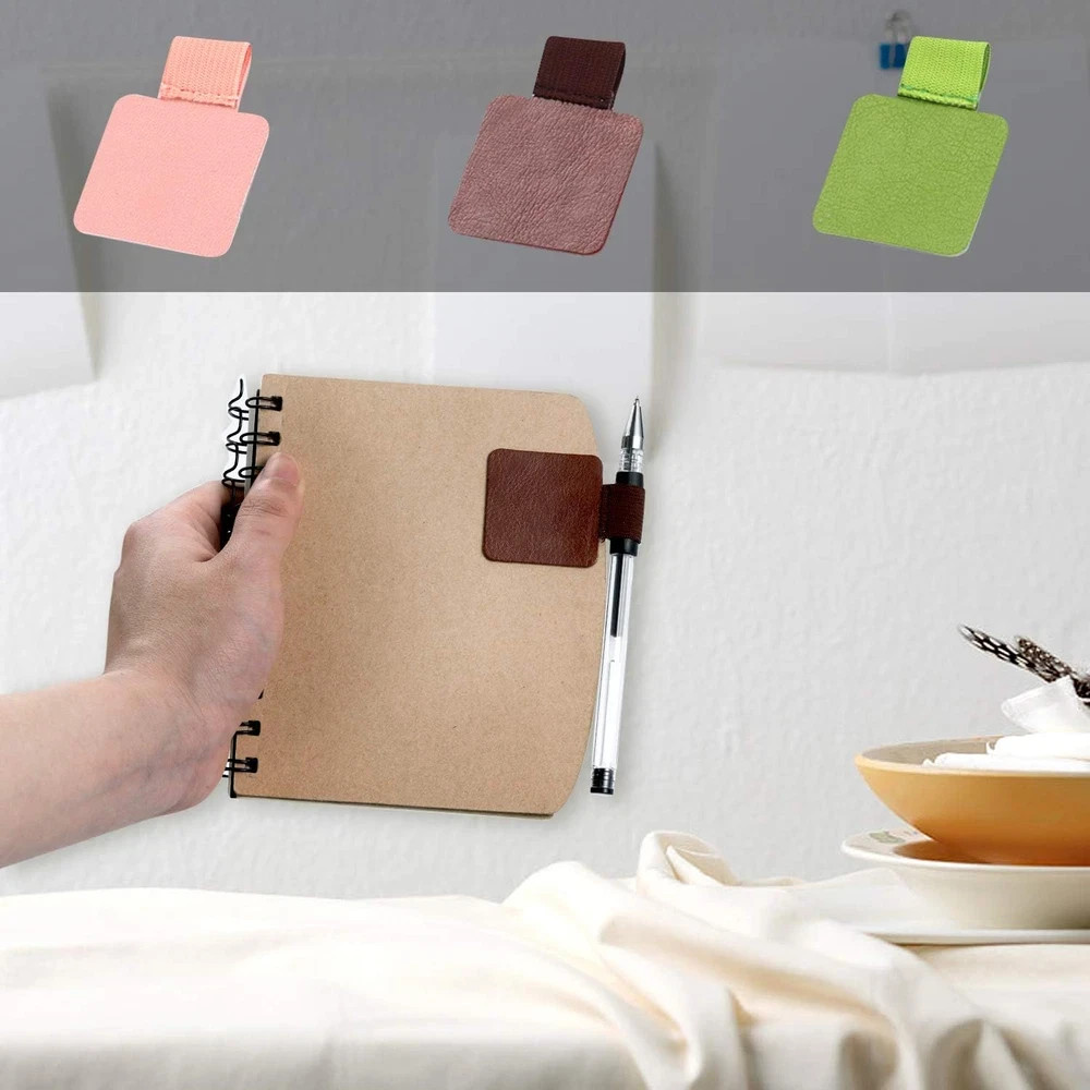 Pen Loop Holder Set, 12 Pack Self-Adhesive Pencil Holder Elastic Design for Note