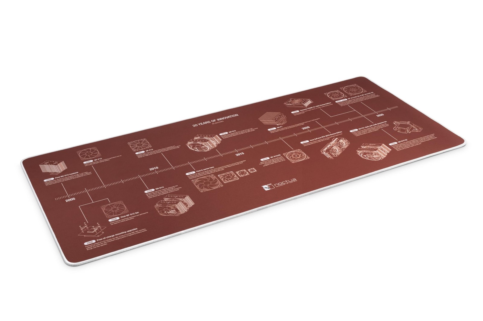 Noctua Np-Dm3 20-Year Anniversary Desk Mat 90X40Cm Brown