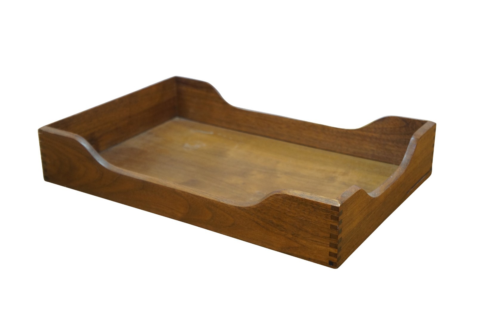3 Vintage Quartersawn Oak Dovetailed File Tray Desk Organizers