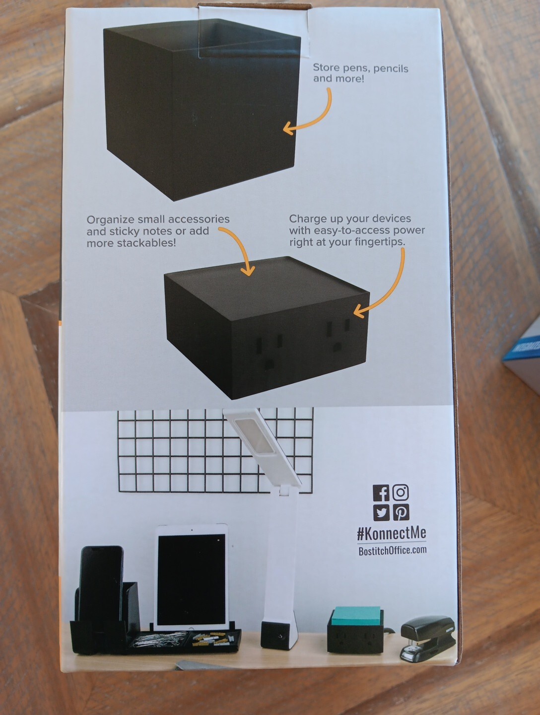 Bostitch Konnect Desktop Organizer Power Base New In Box And Power Expansion Kit