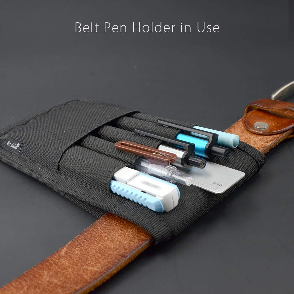 Belt Pen Holder, Pencil Holder pouch, Pen Sleeve Case Holster for Belt, Hold …