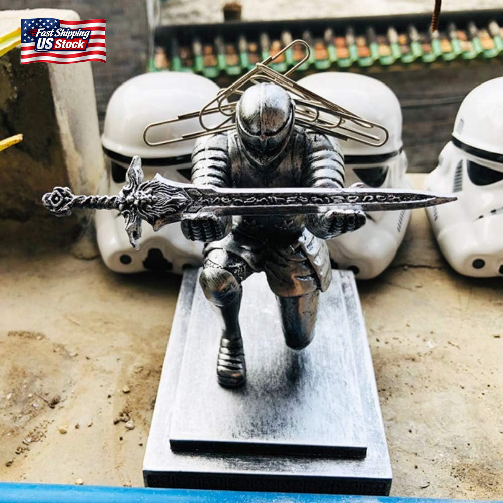 Knight Pen Holder Magnetic Cool Desk Accessories and Organizers Executive Soldie
