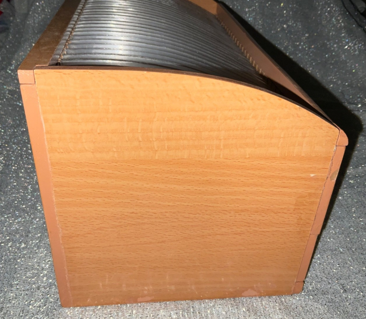 VTG 31 Day Wooden Monthly Bill Letter Mail Sorter Organizer Desk Top w/Drawers