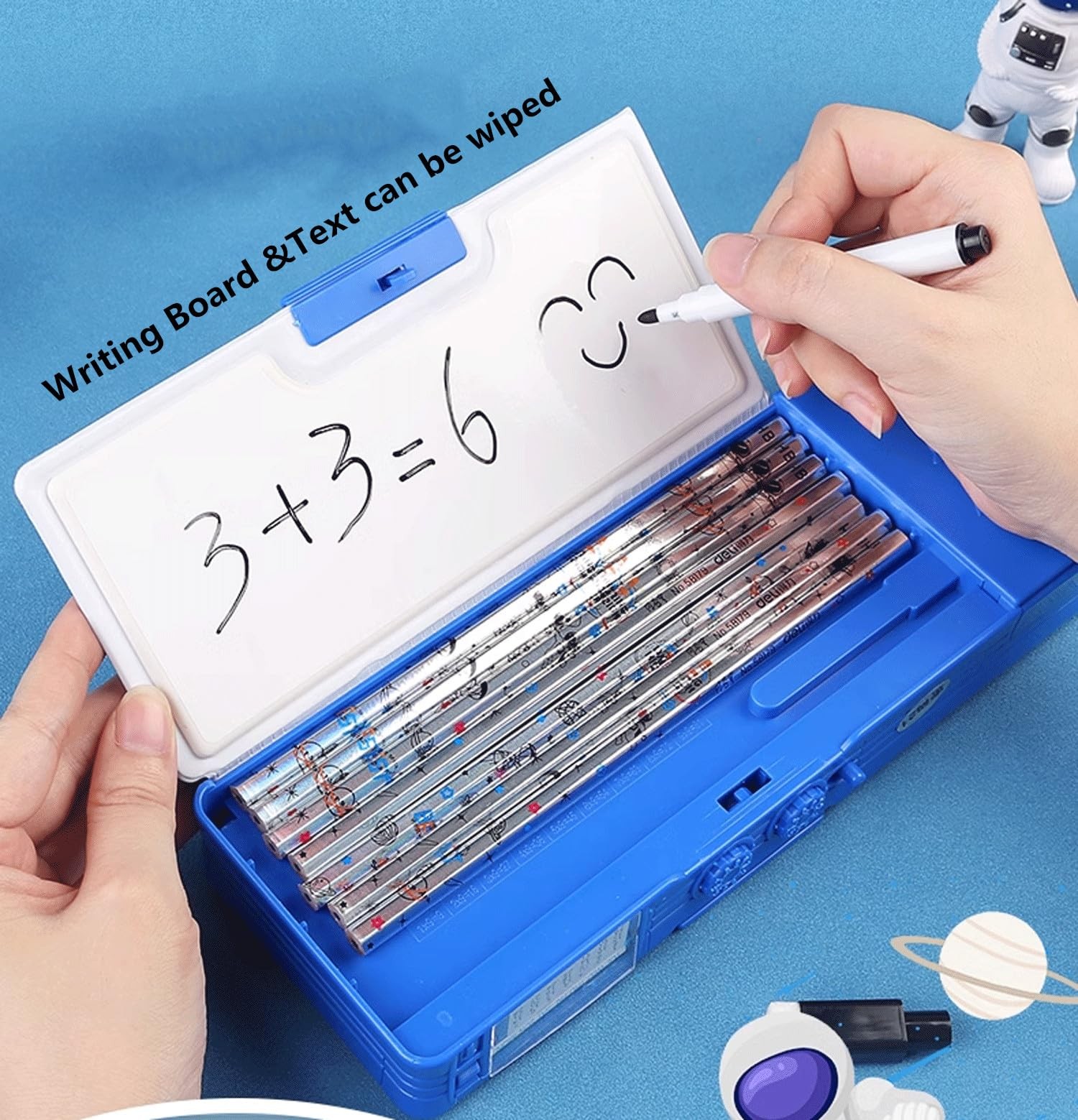 Pop up Multifunction Pencil Case for Kids Astronaut Spacesuit Pen Box Bag Pen…