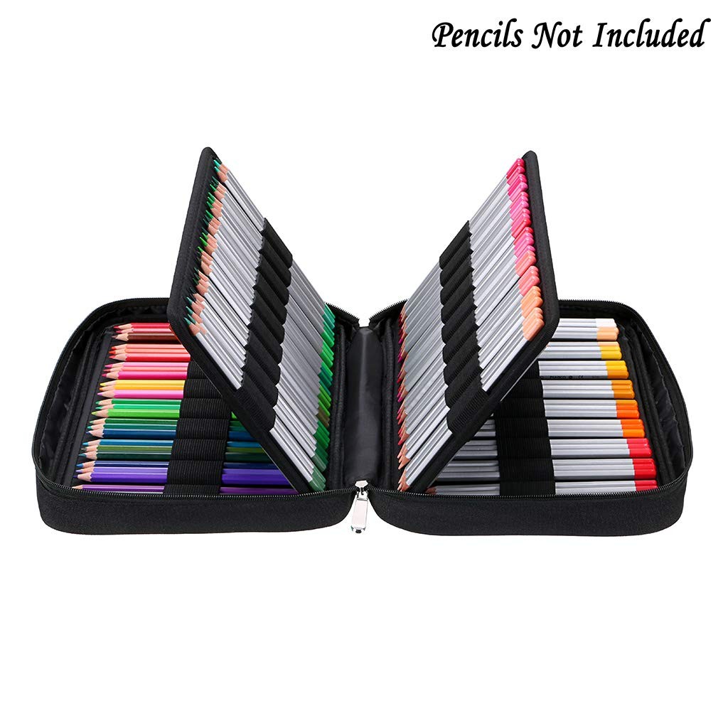 Portable Colored Pencil Case – Colored Pencil Organizer Holds 166 Pencils or …