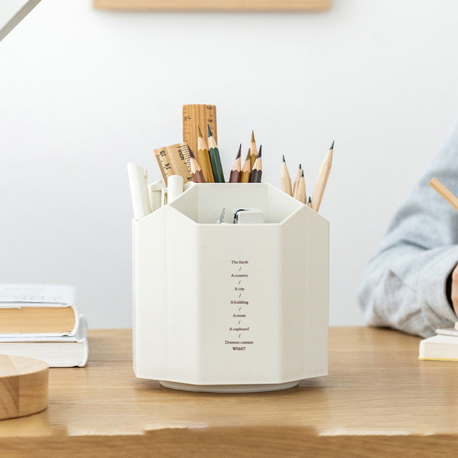 Multifunctional Rotating Desk Organizers For Home Office Decor Easy To Use