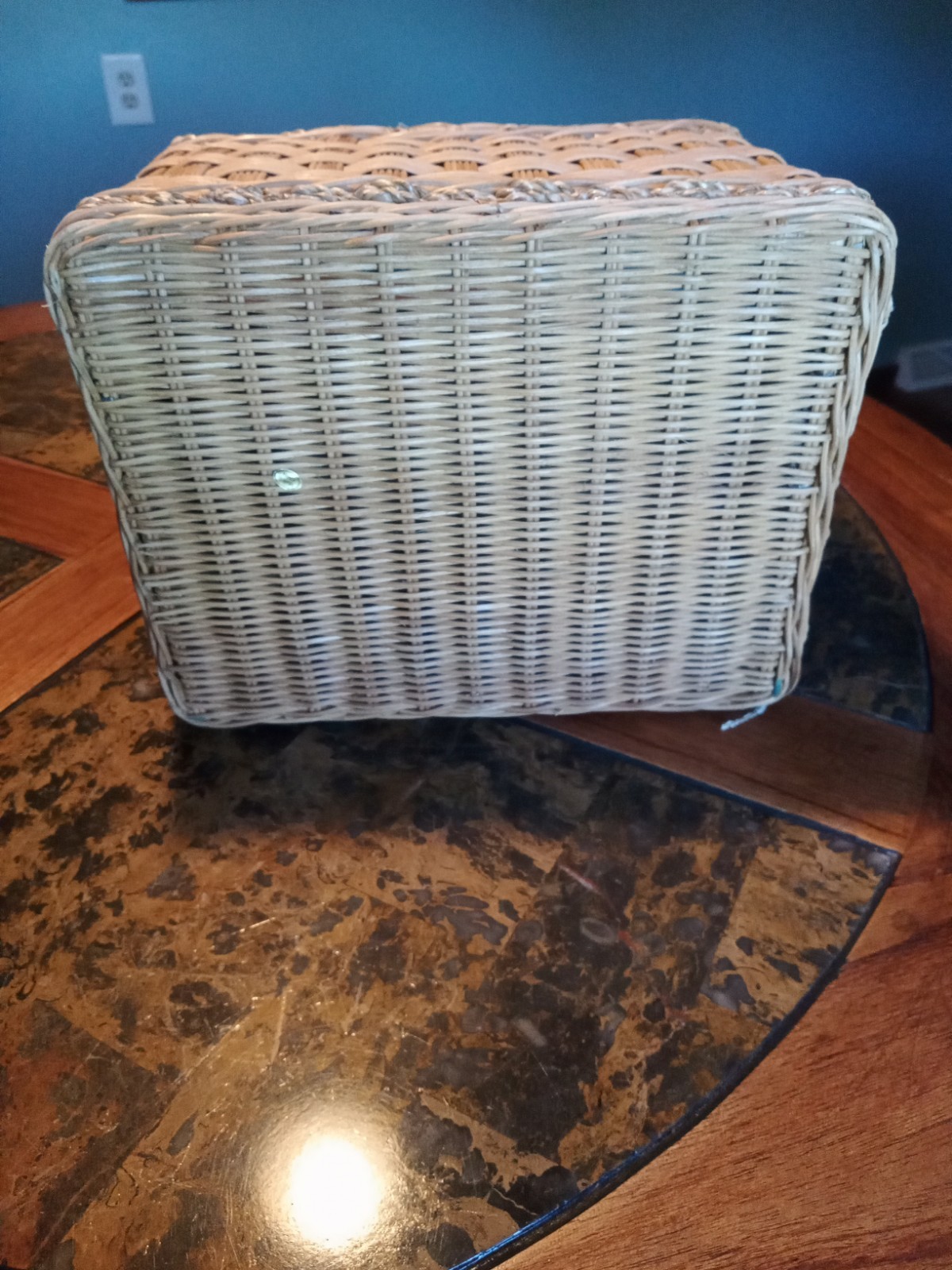 Rattan Wicker Desktop/ Cutlery Organizer Storage Basket 11″ X 8″