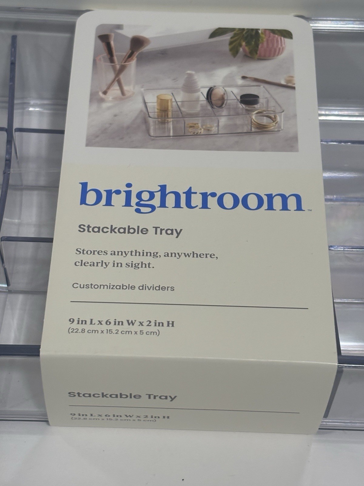 Brightroom Stackable Jewelry Craft Tray 9 x 6 x 2”