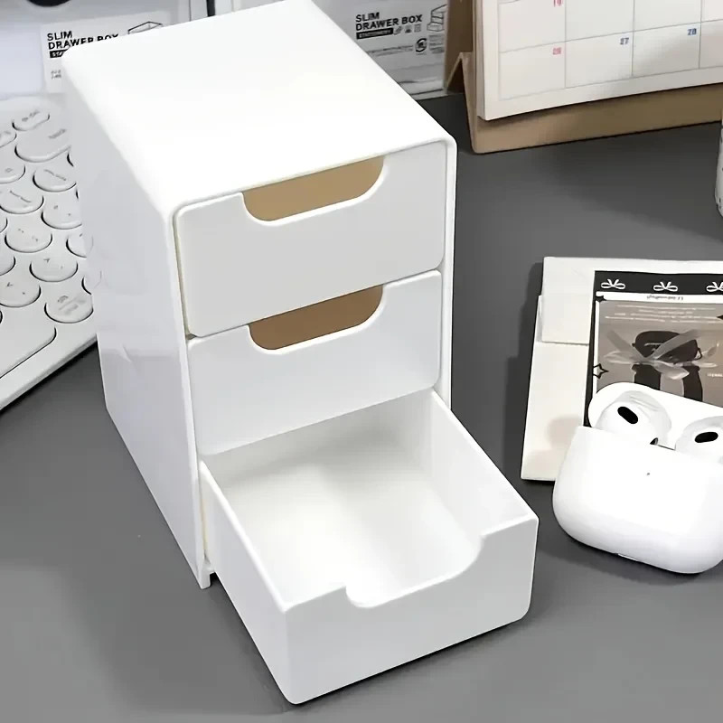 3-Tier Desk Organizer with Drawers for Office, Jewelry & Cosmetics Pack of 1