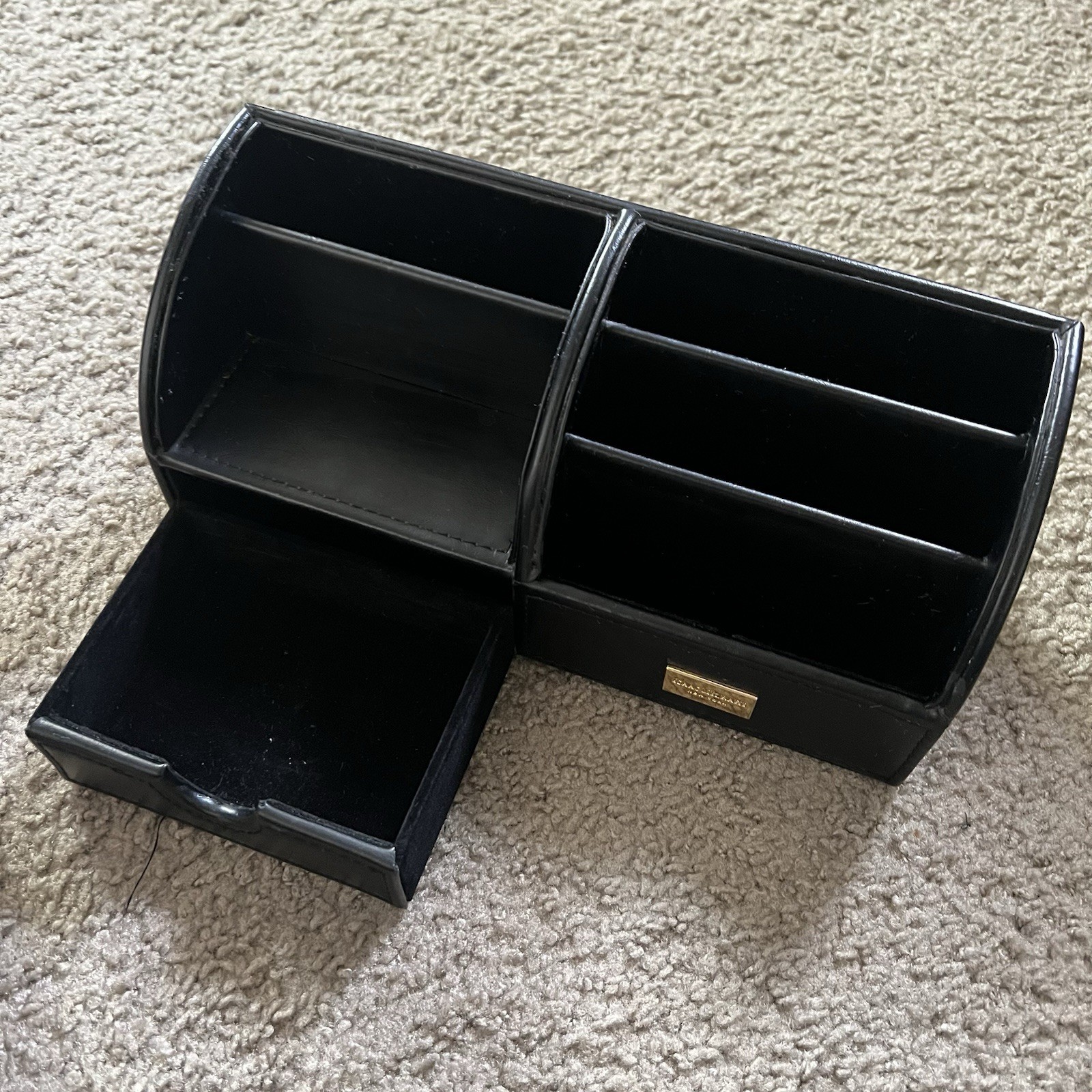 Issac Mizrahi Faux Leather Desk Organizer