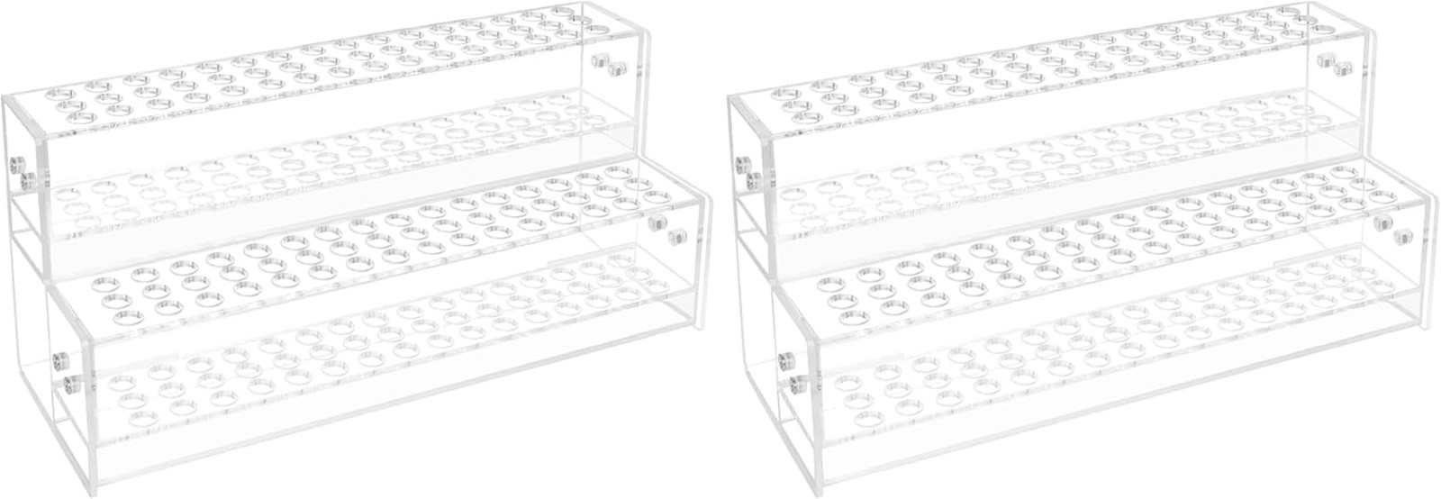 2PCS 96-Slots Pen Display Stand,2-Tier Acrylic Pen Holder for Craft Shows,12Mm