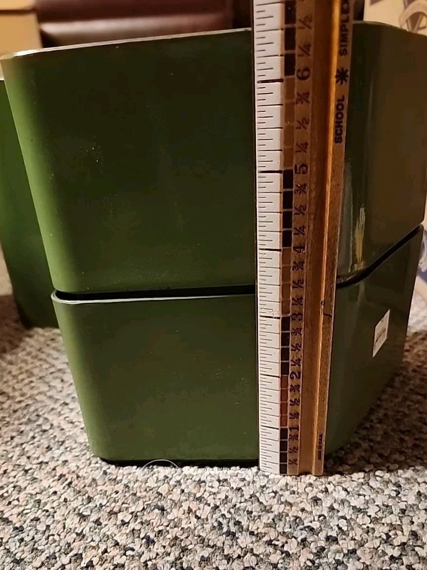 Japanese Retro MCM Office 4 Part Green Rare Multi Functional Desk Organizer