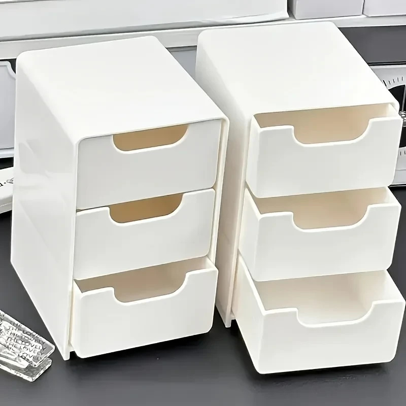 3-Tier Desk Organizer with Drawers for Office, Jewelry & Cosmetics Pack of 1