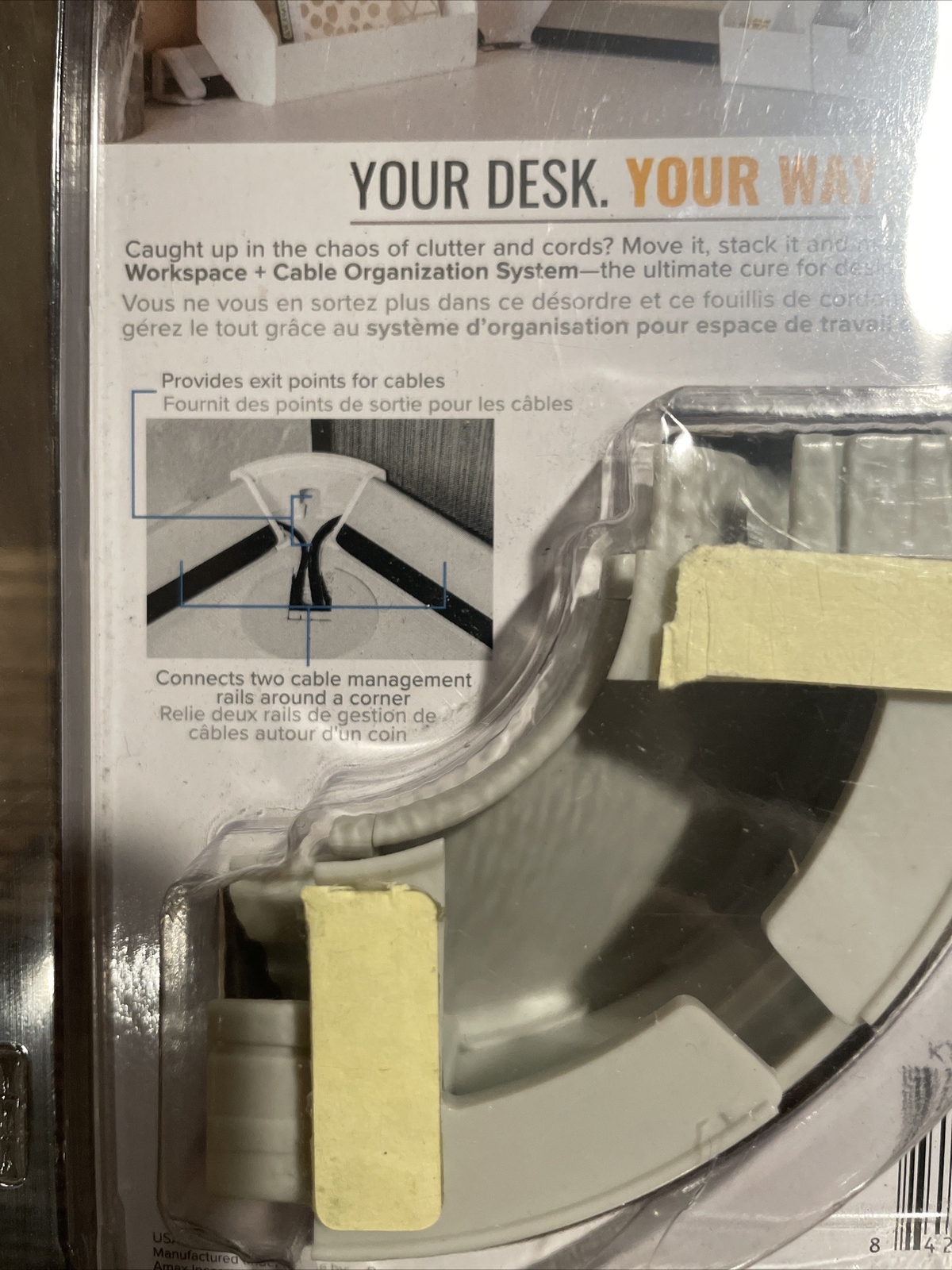 Bostitch Konnect Plastic Rail Corner Connector KT-RAILCORNER, Cable Organizer