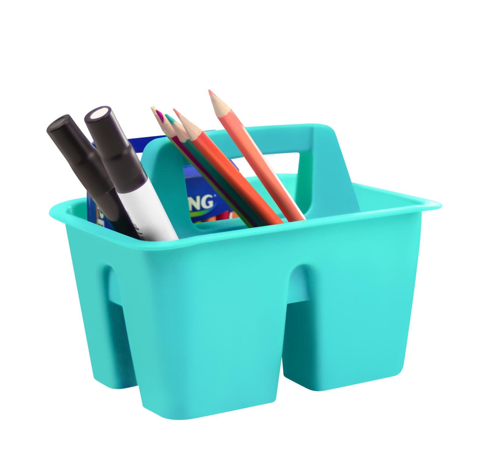 Mini Classroom Caddy, Multipurpose Classroom Organizer with Handle, Teal, 12-…