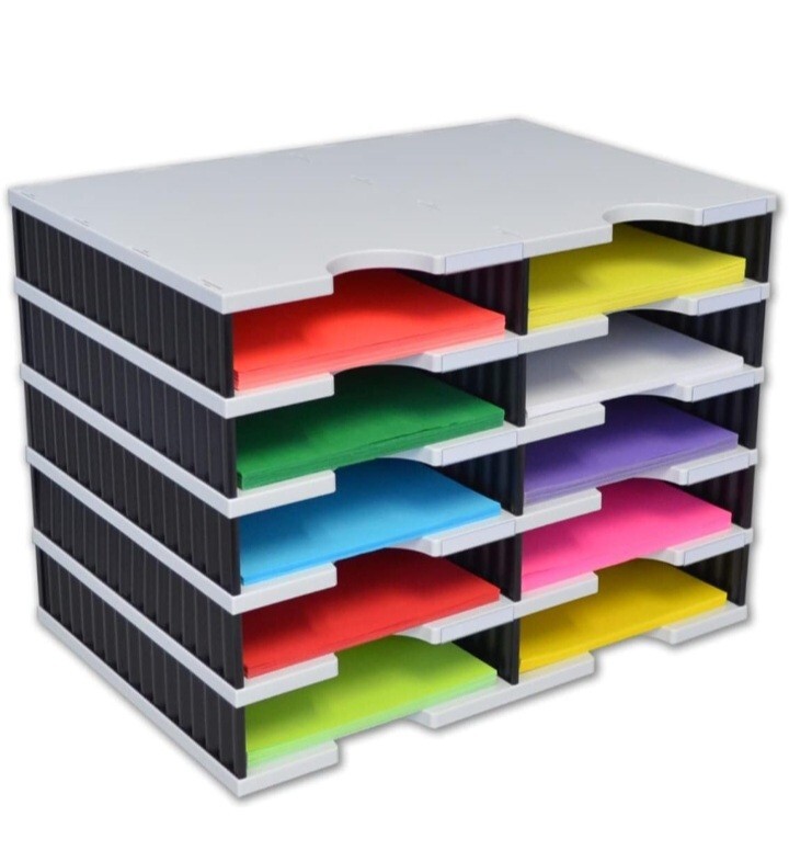Ultimate Office TierDrop Literature Organizer/Forms Mailroom Classroom…