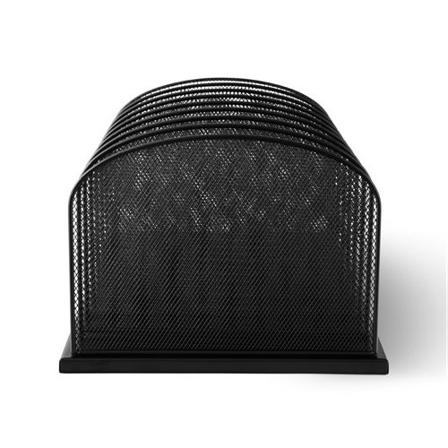Safco Onyx Mesh Office/Desk Organizer, 8 Upright Sections, #3253 BL