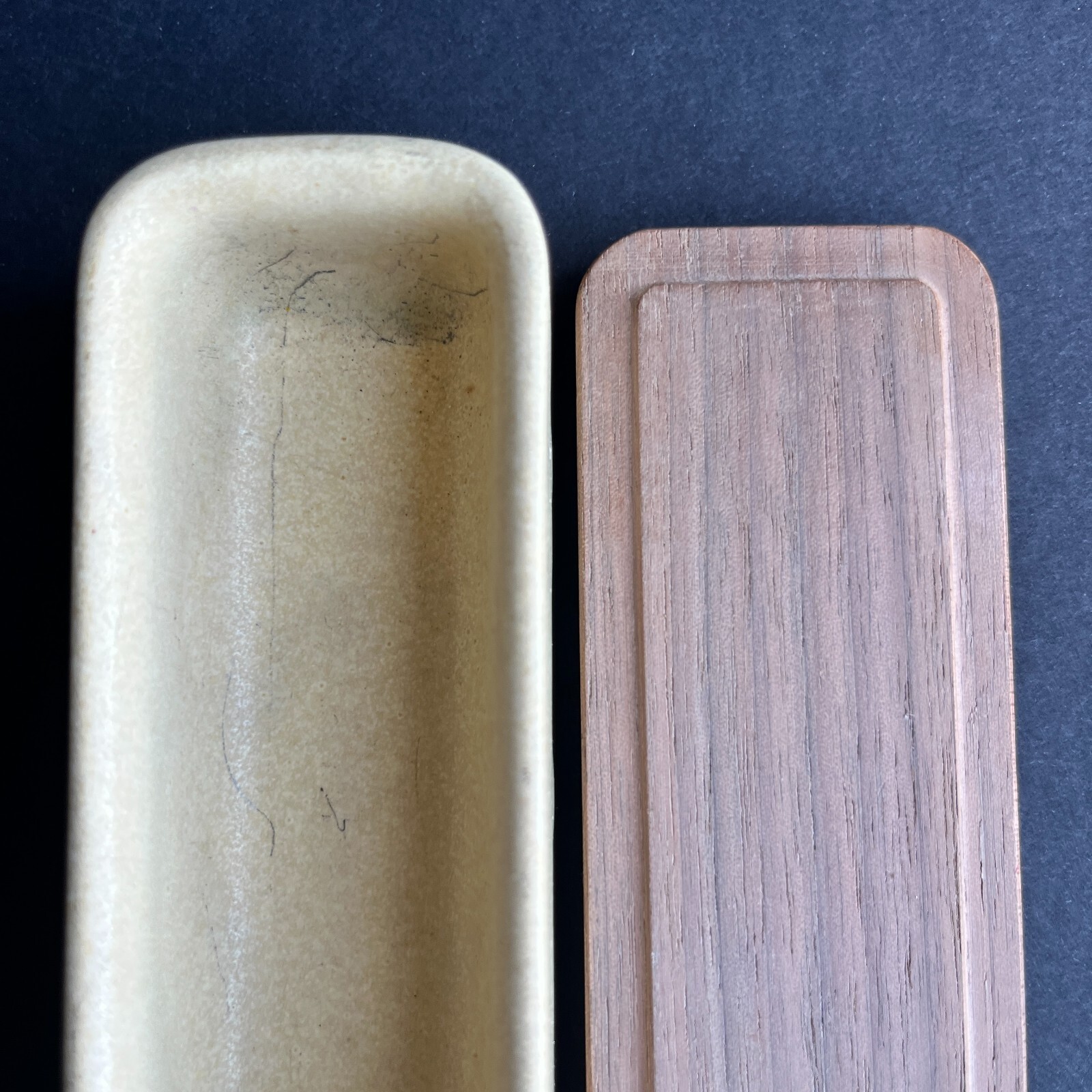 Set of 2 Yumiko Iihoshi Desk Pencil Pen Table Organizers from Japan Porcelain
