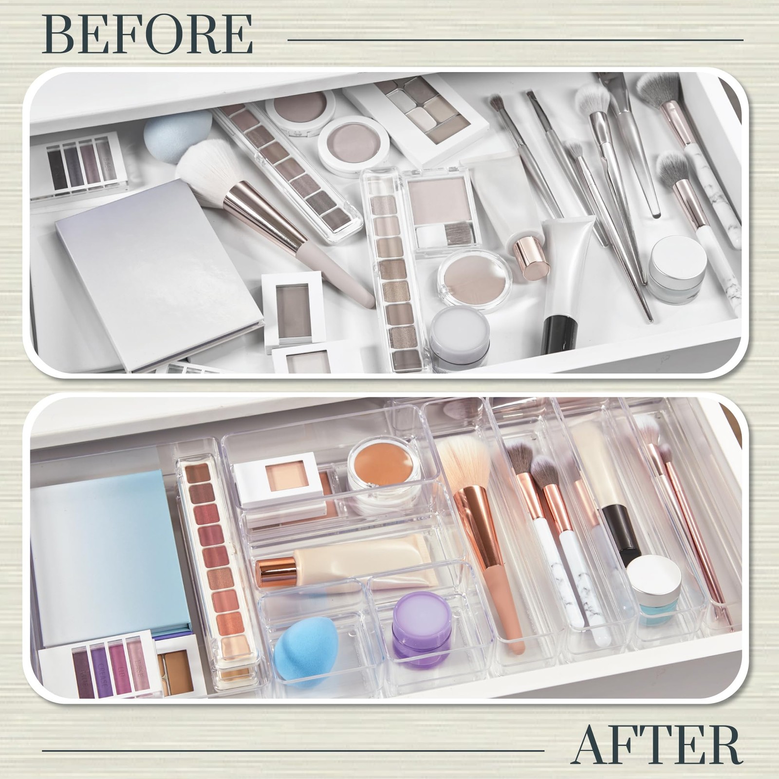 STORi SimpleSort 10-Piece Stackable Clear Drawer 10 piece set,