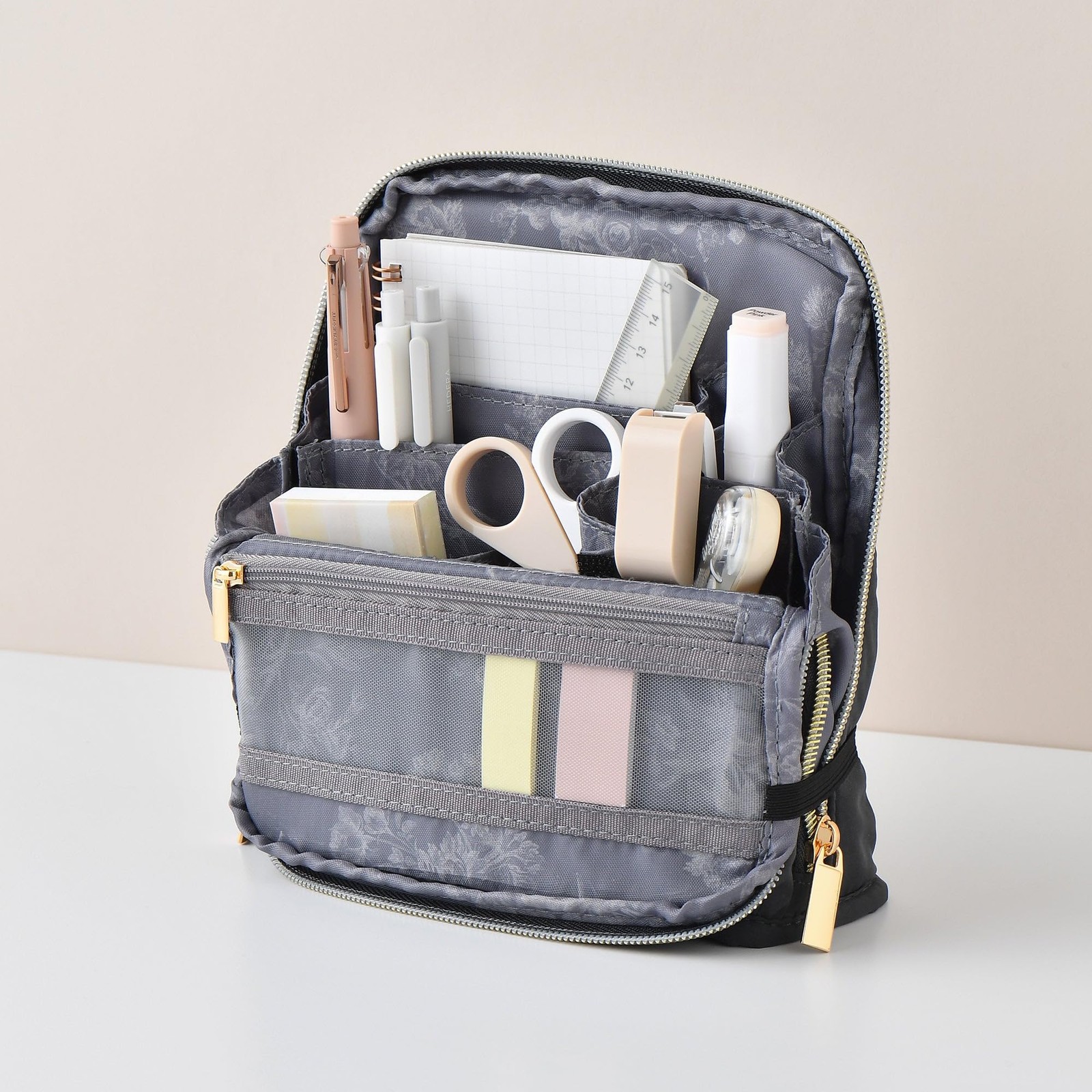 Francfranc Gather Tool Pen Stand Pouch Desk Organizer Dark Gray Japan