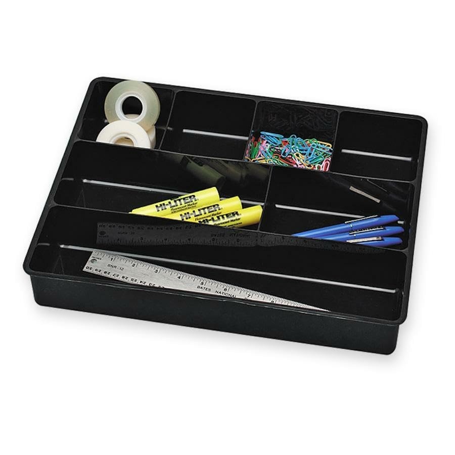 Rubbermaid Extra Deep Desk Drawer Director Tray, Plastic, 11.875 x 15 x 2.5