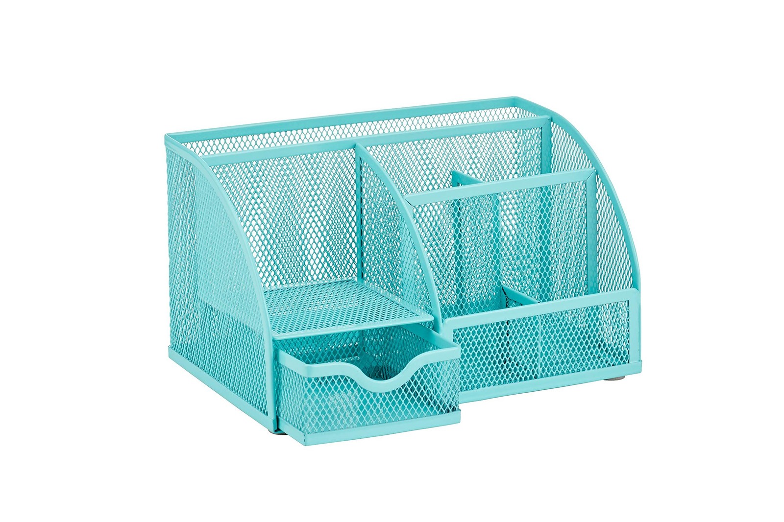 Annova Mesh Desk Organizer Office with 7 Compartments + Drawer/Desk Tidy Cand…