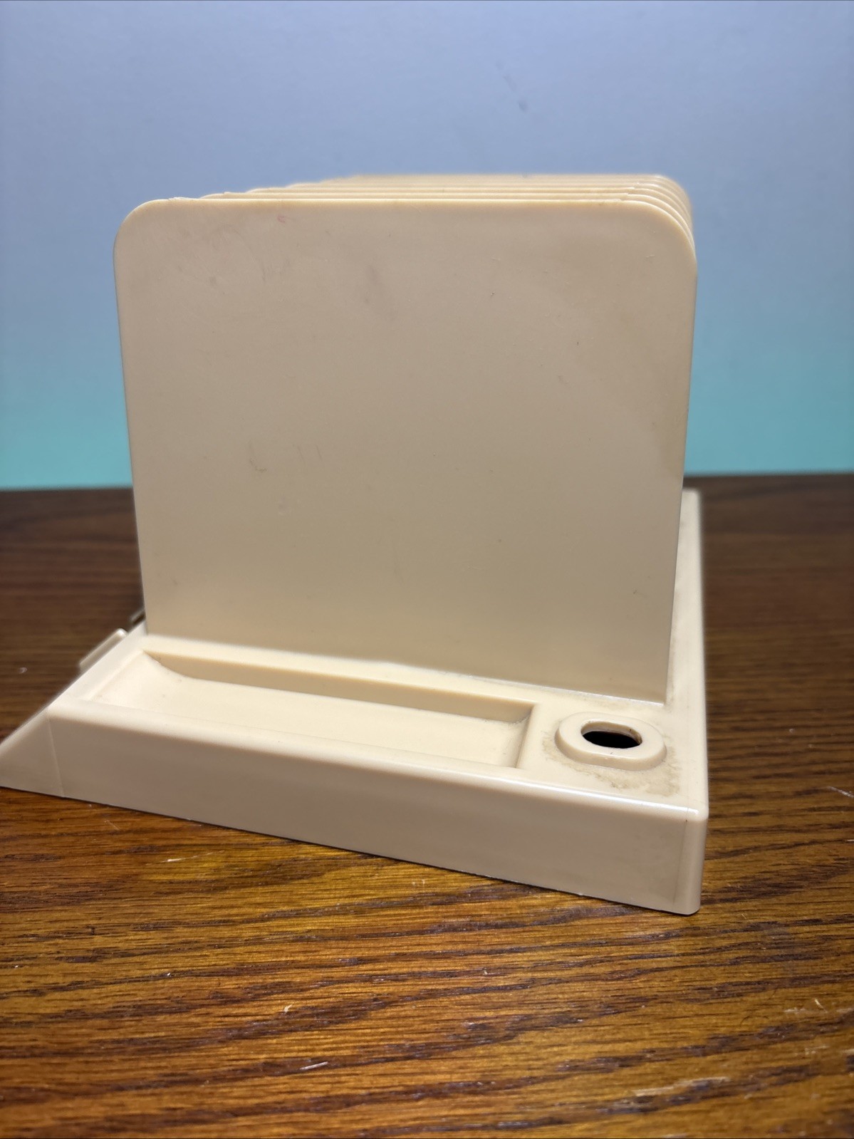 Vintage MCM Retro DESK PAL Tabletop Office Organizer Paper Mail Pens Coins