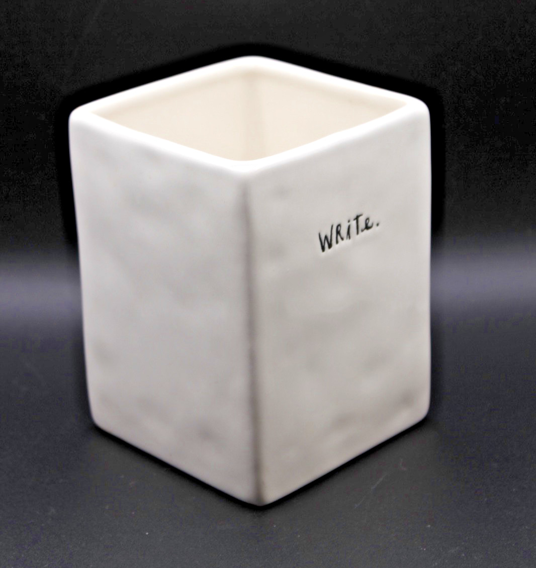 Beautiful & Simple Rae Dunn “Write” Pen/Pencil Holder By Magenta