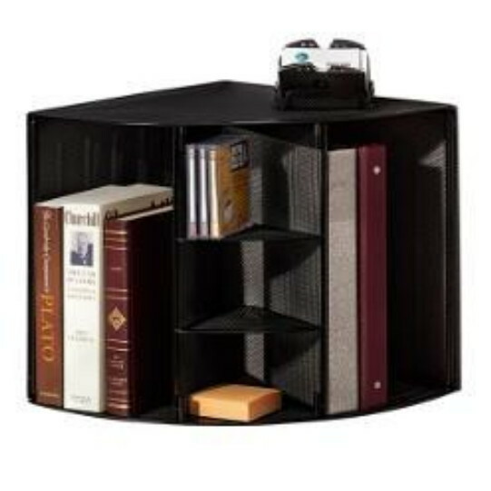 Rolodex Eldon Expressions Mesh Collection Corner Desktop Shelf Five Sections