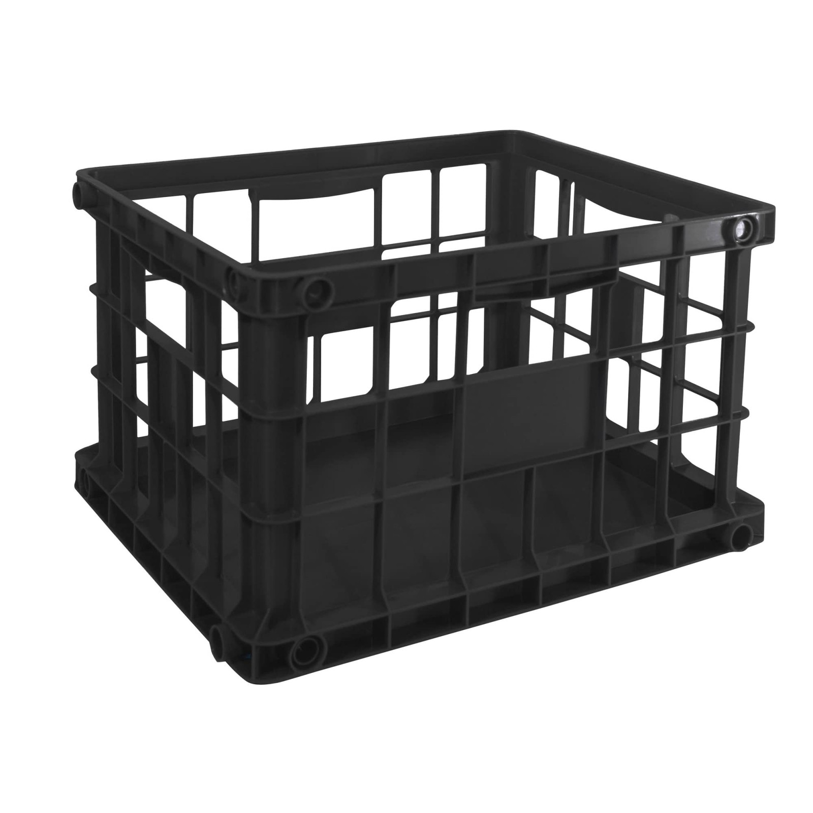 Office Depot® Brand Letter/Legal File Crate, Medium Size, Black True,