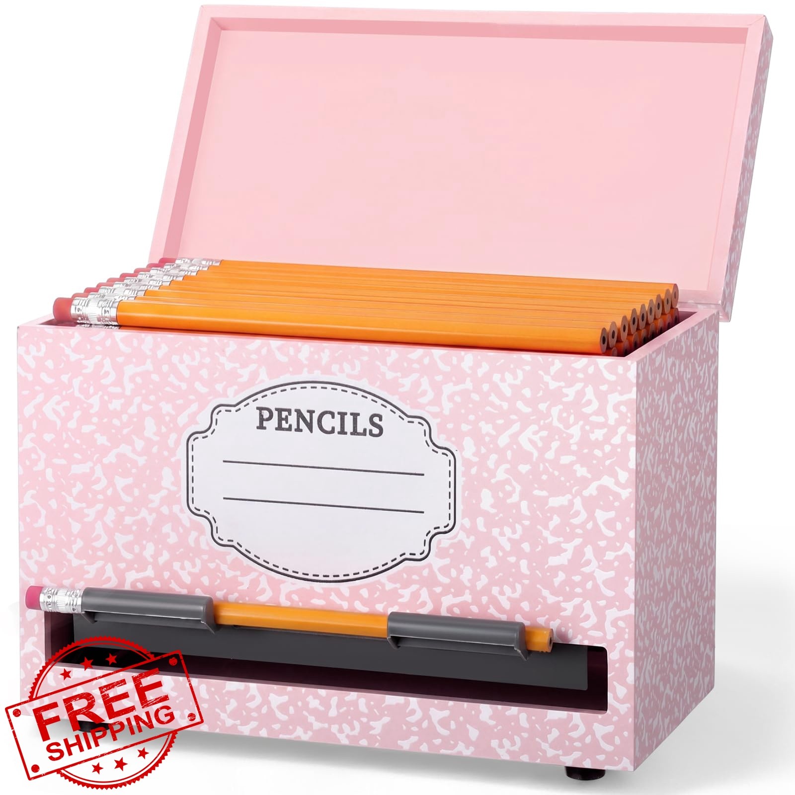 Yalikop Notebook Pink Pencil Dispenser
