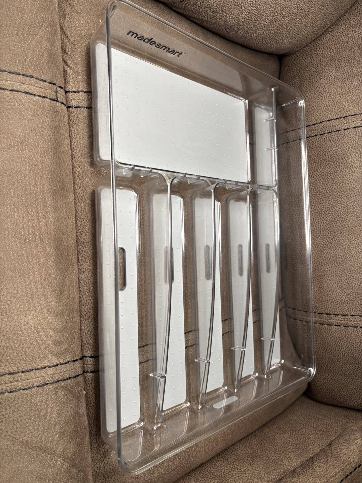madesmart 95006-1 Plastic Desktop Organizer Tray,16 in Long/13 in Wide/2 in High