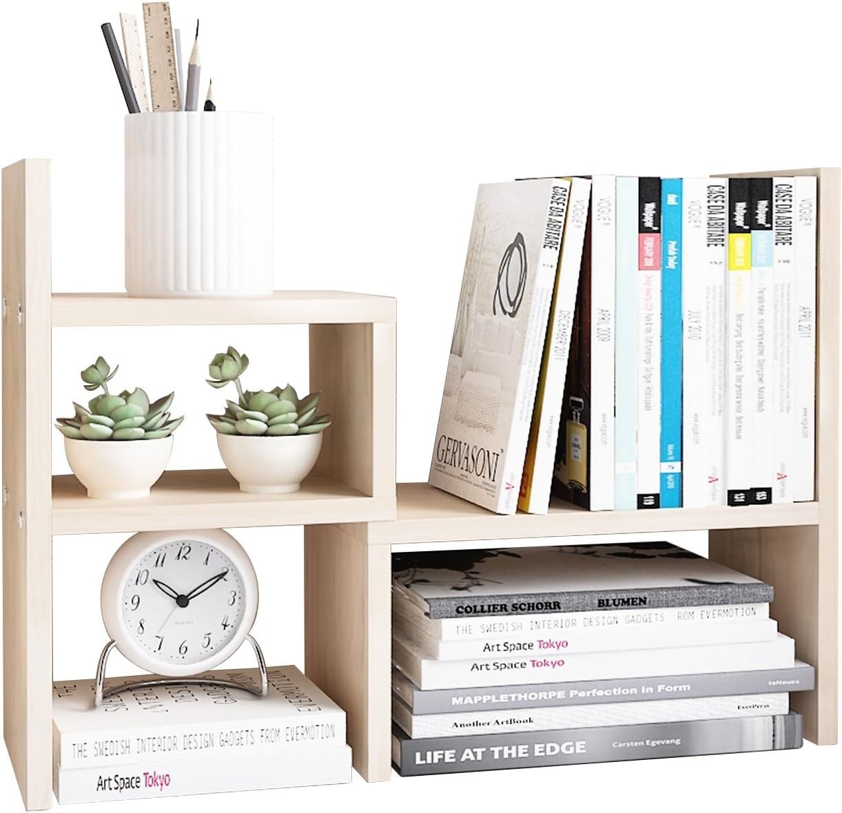 Elegant 5-Unit Adjustable Desk Organizer – Maximize Your Workspace Aesthetics