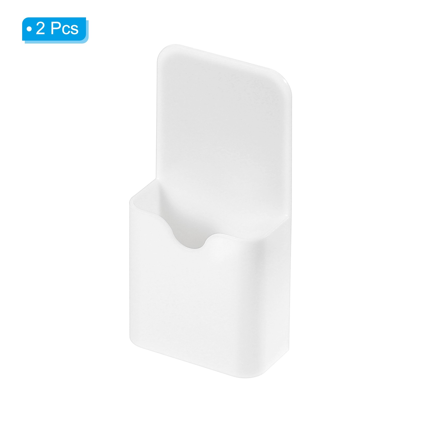 Magnetic Pen Holder for Refrigerator, 2 Pack 120x57mm Dry Erase Organizer White