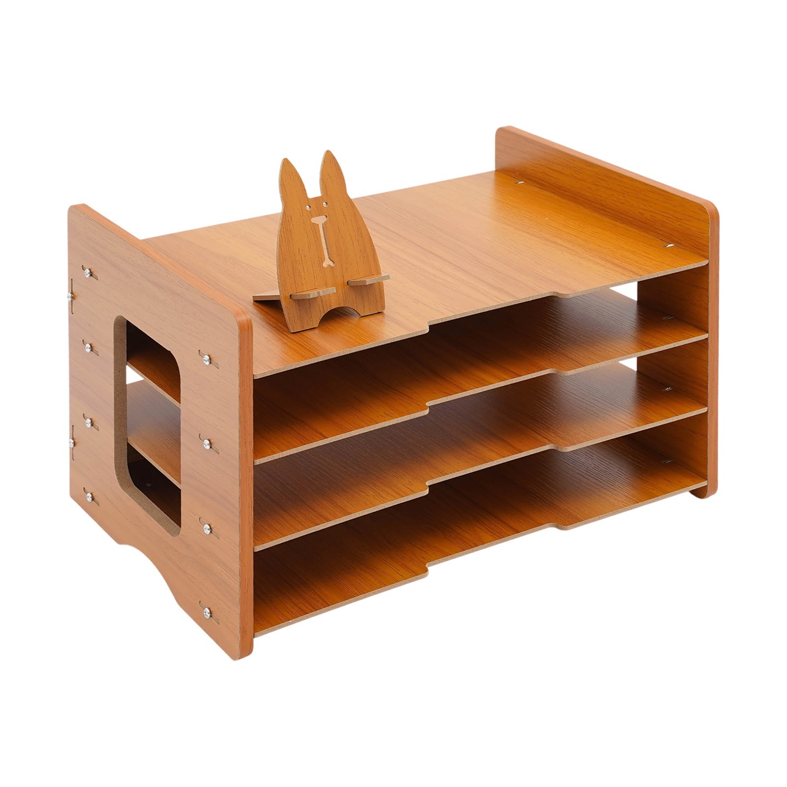 4-Tier Office Desk Organzier, Paper Organizer Mail Sorter, Desktop File Organize