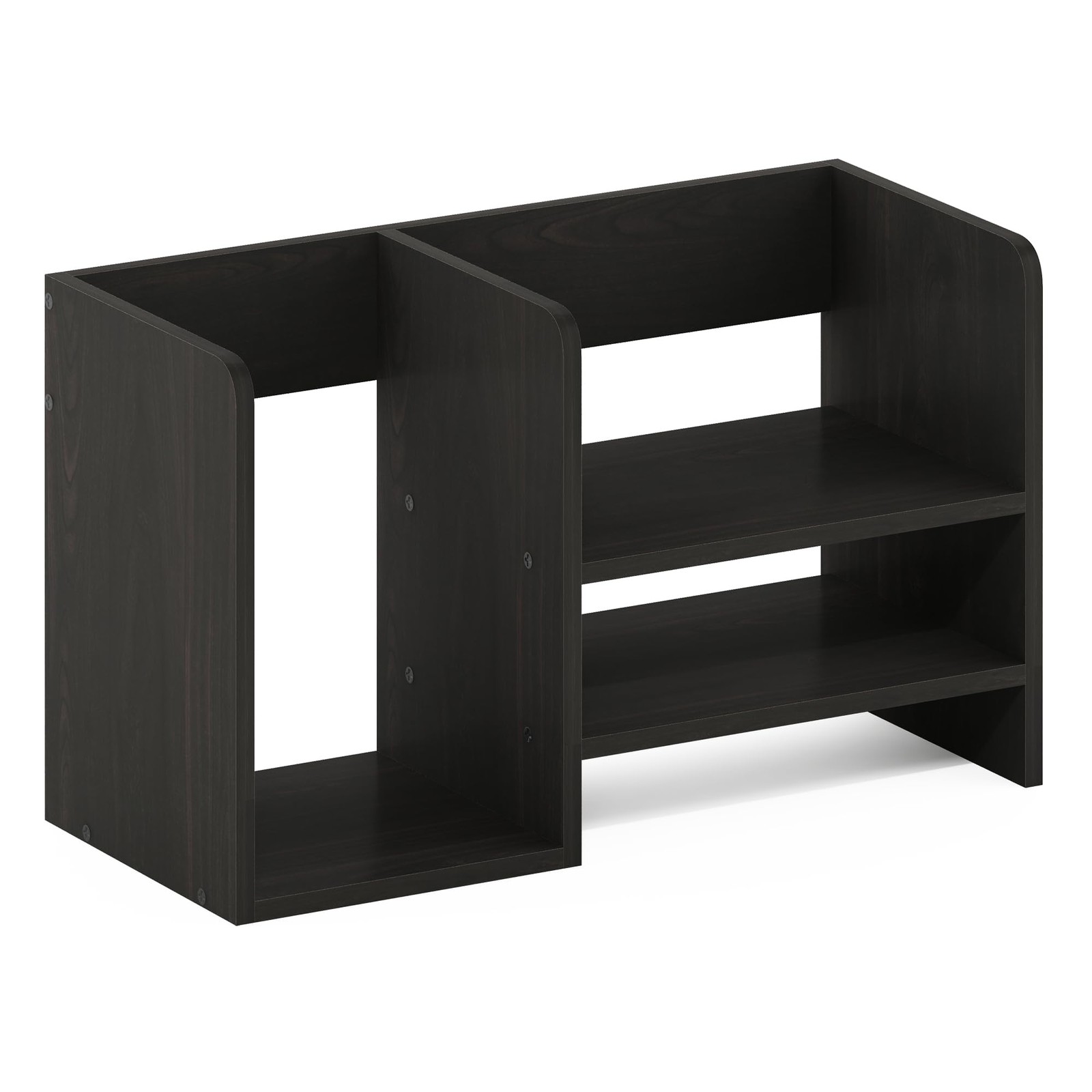 Furinno Hermite Wood Desktop Book and Home Office 15.8-Inch, Espresso