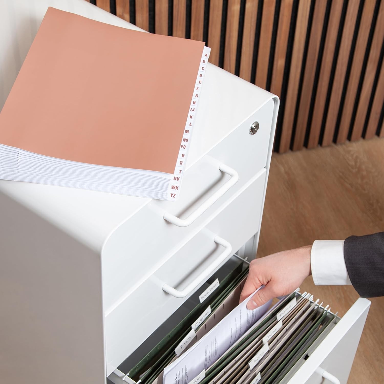 Expandable Desk File Sorter Alphabetical A–Z Organizer 20 Laminated Index