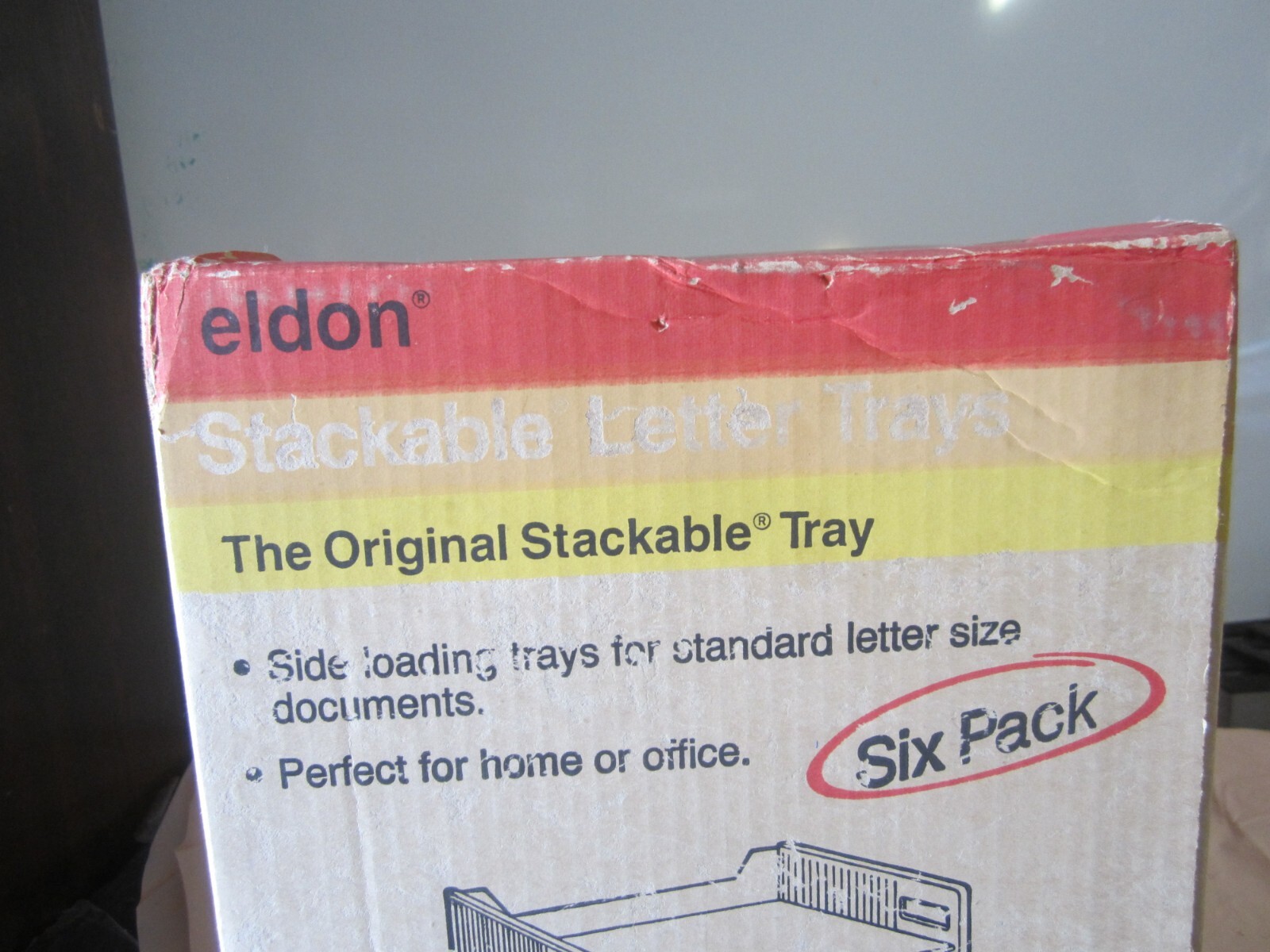 Vintage ELDON Plastic Trays 6 Pack Brand New in Box ( hard to find like that)