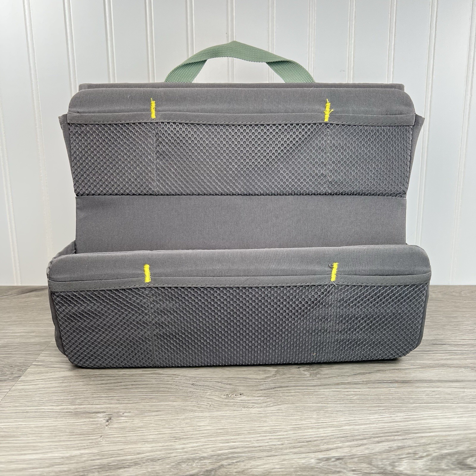 IKEA OVNING Desk Organizer Grey Cloth Storage Standing Supply Holder 12.5 x 10″