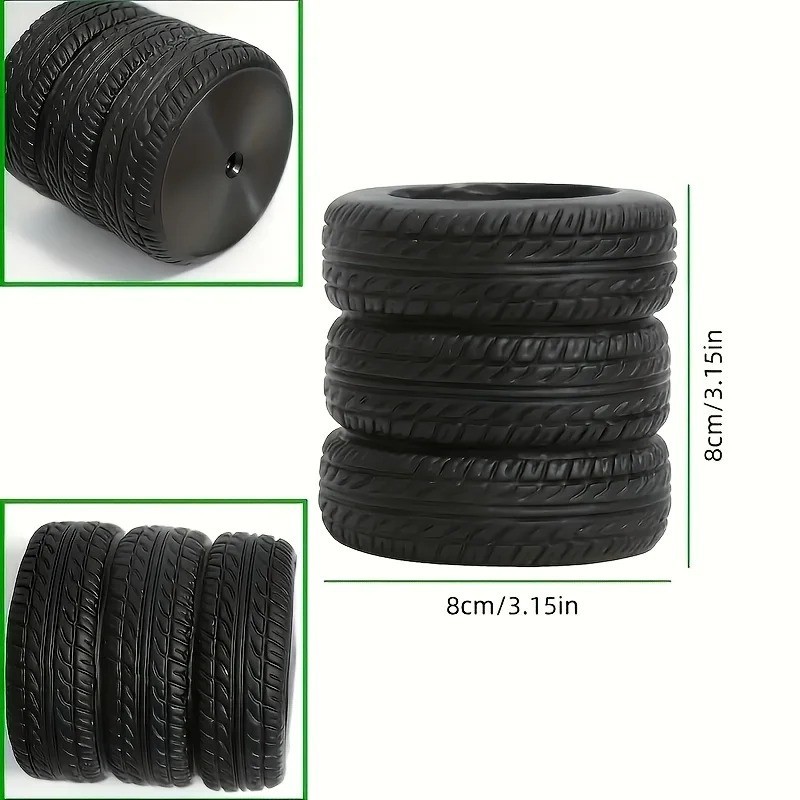 1Pc Tire Shaped Pen Holder PVC Desk Organizer for School Office Home Desk