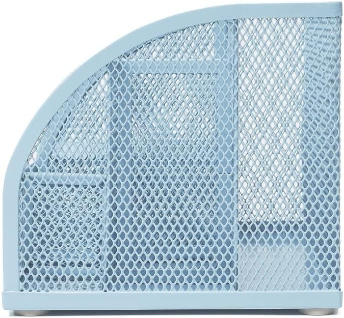 Stylish Blue Desk Organizer with Drawer – Office Essential