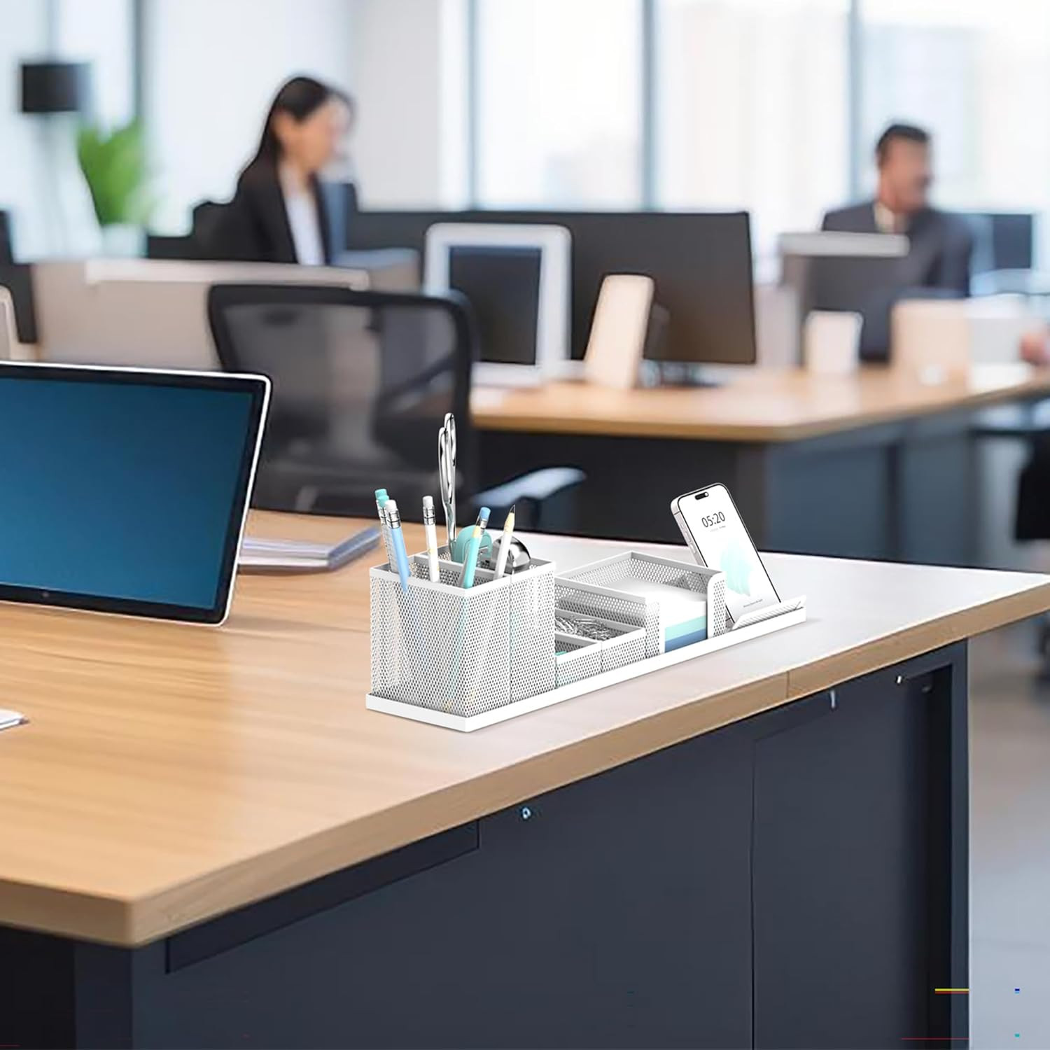 Pen Holder for Desk, 6 Piece Mesh Desk Organizer set for Office Organization …