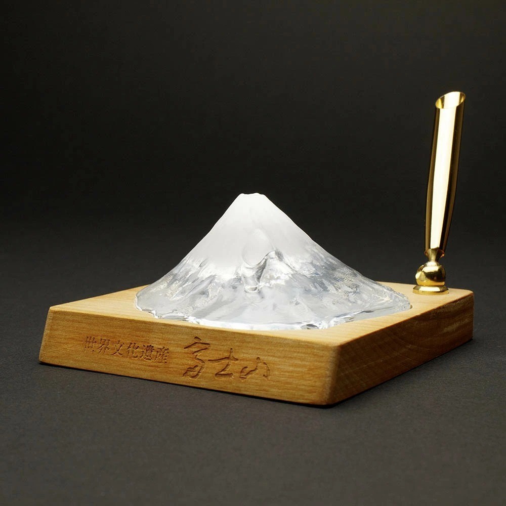 Color-changing Mt. Fuji pen stand Real craft Mt. Fuji NEW JAPAN F/S