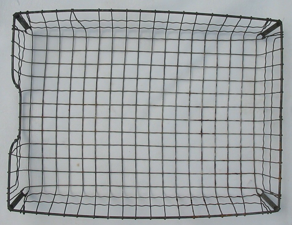 Vintage Office Desk Top Wire Tray File Basket Letter Paper Sorter Primitive
