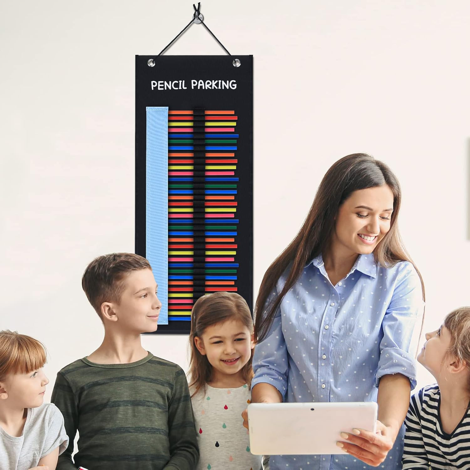 2-Pack Pencil Parking for Classroom, Pencil Holder for Desk Organizer