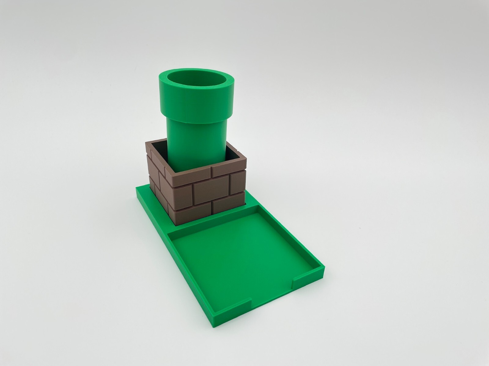 Mario Pipe Pen Holder & Sticky Note Stand – Super Mario Desk Organizer – 3D Prin
